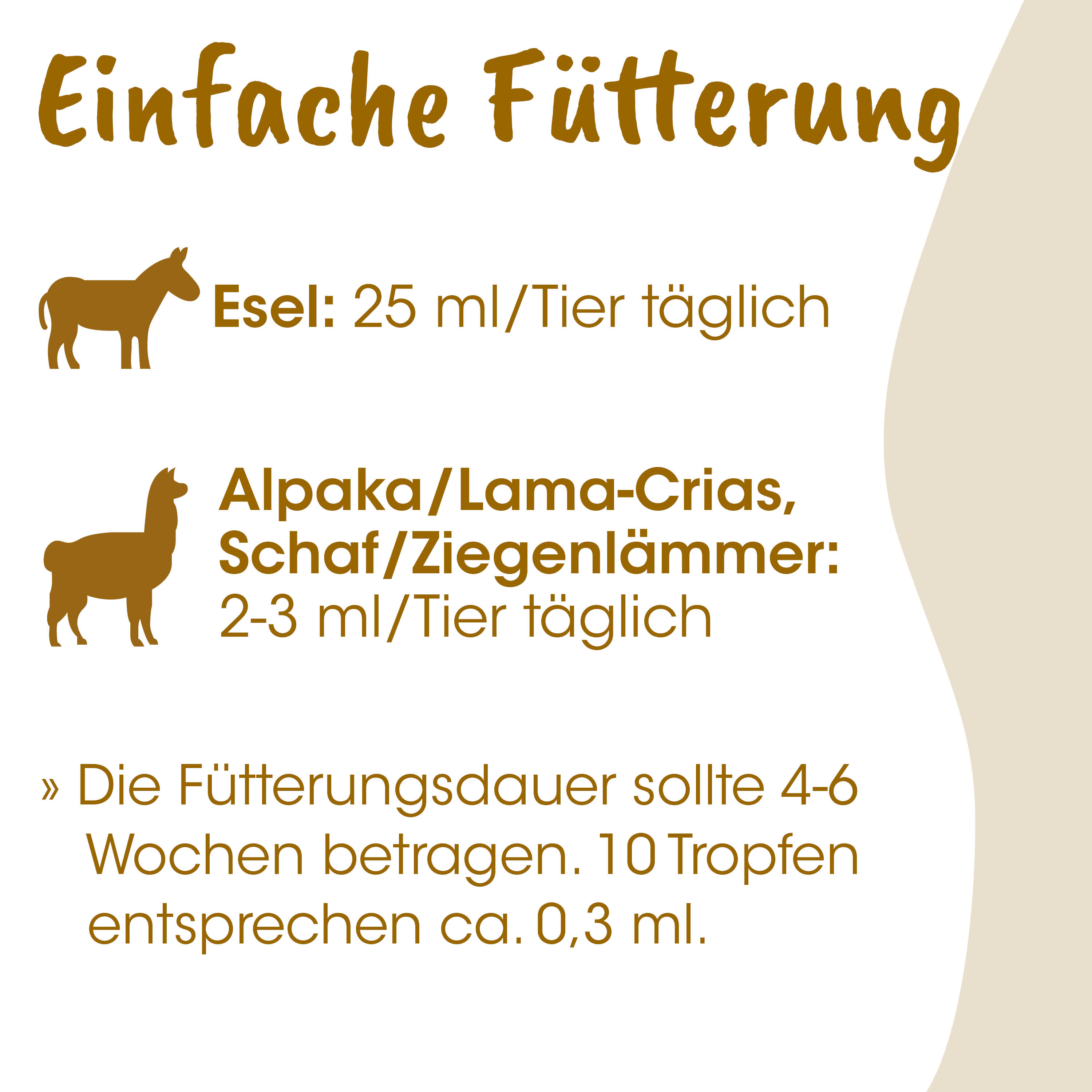 Esel, Alpaka, Lama, Schaf, Ziegenlämmer