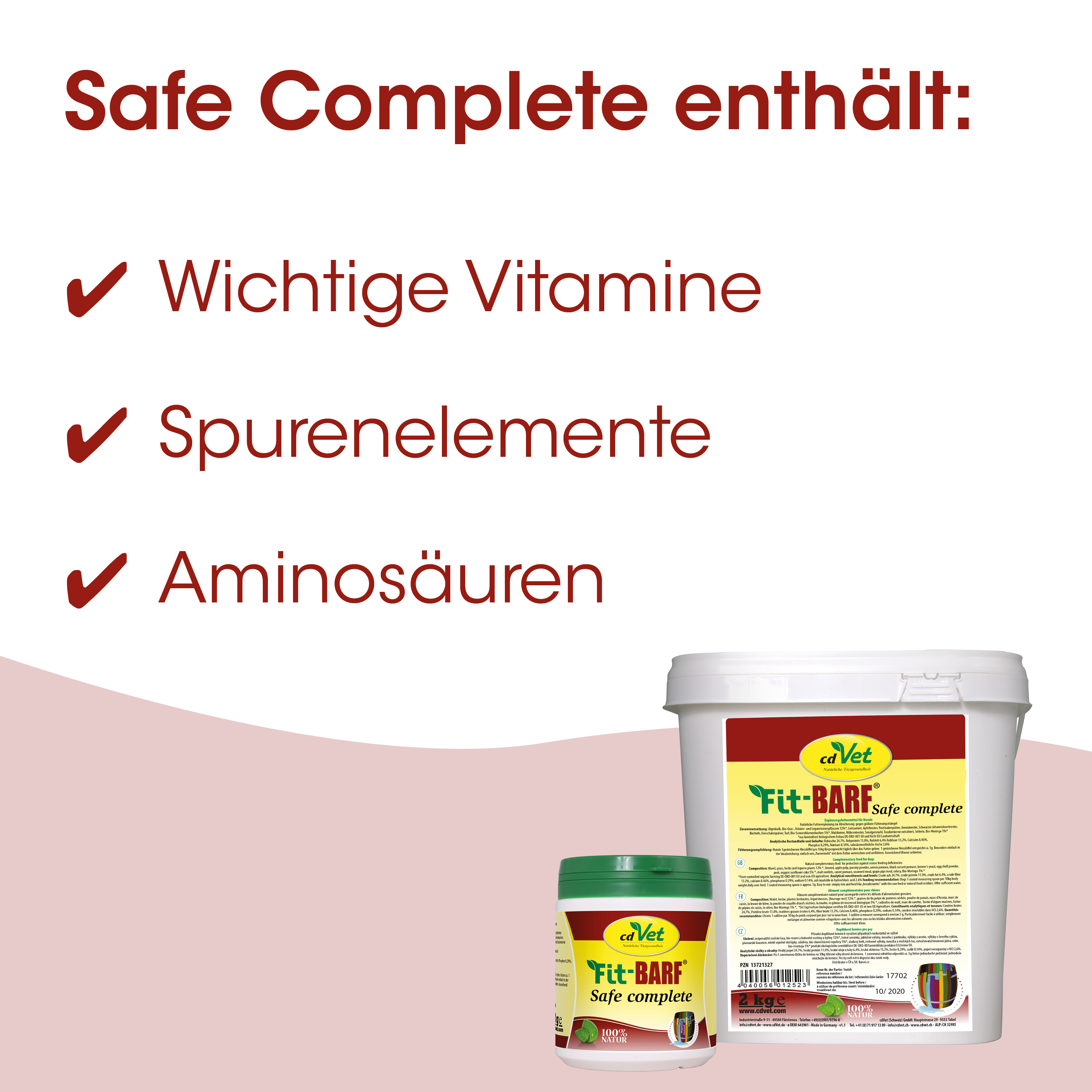 Tierernährung, Futterzusatz, Vitamine, Aminosäuren, Spurenelemente