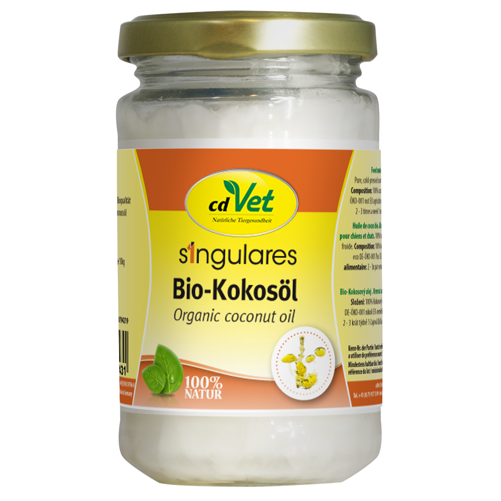 Bio-Kokosöl, Kokosöl, organisch, 100% Natur, Flasche Glas