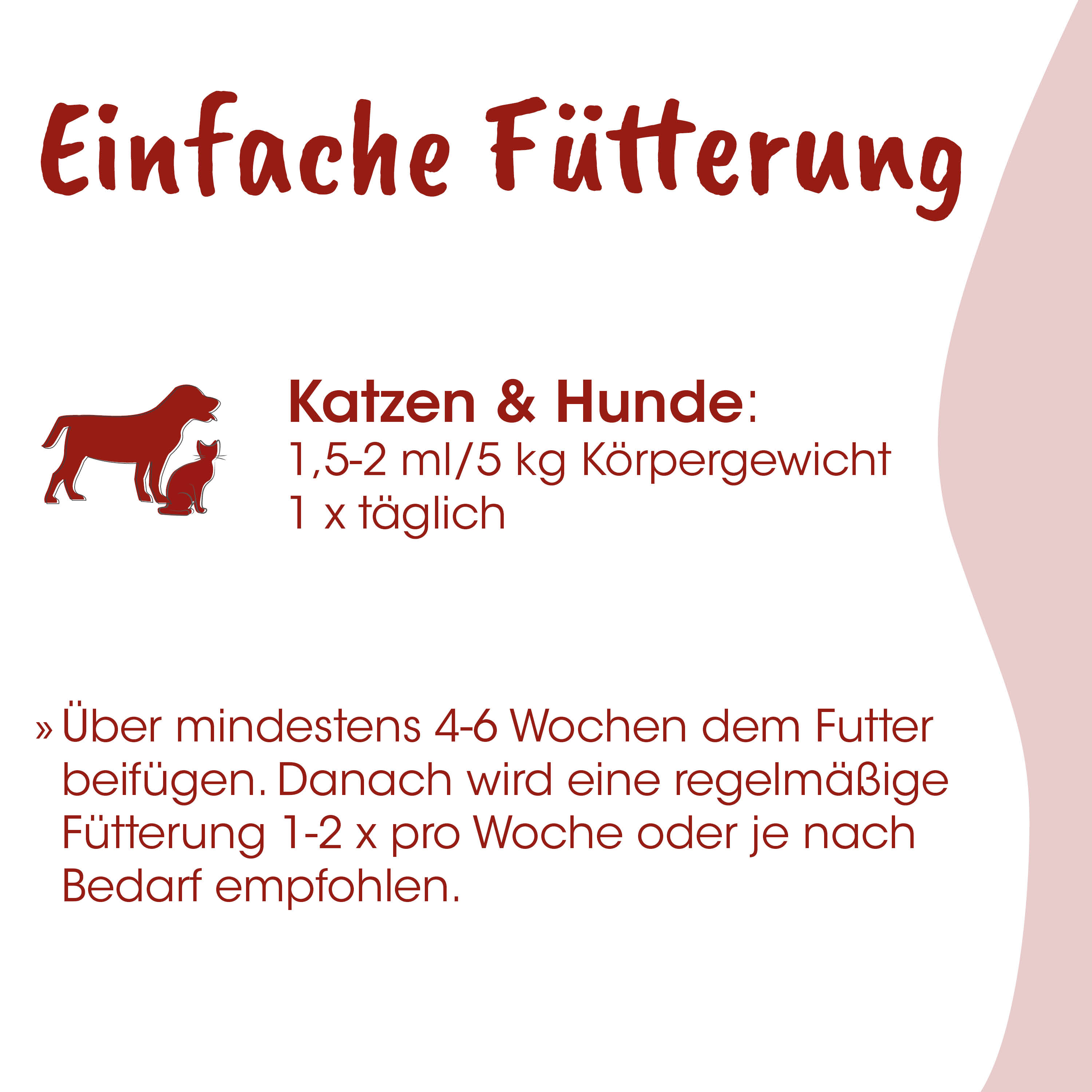Katzenfutter, Hundfutter, Katzenspiel, Tierfutter, Futteranleitung