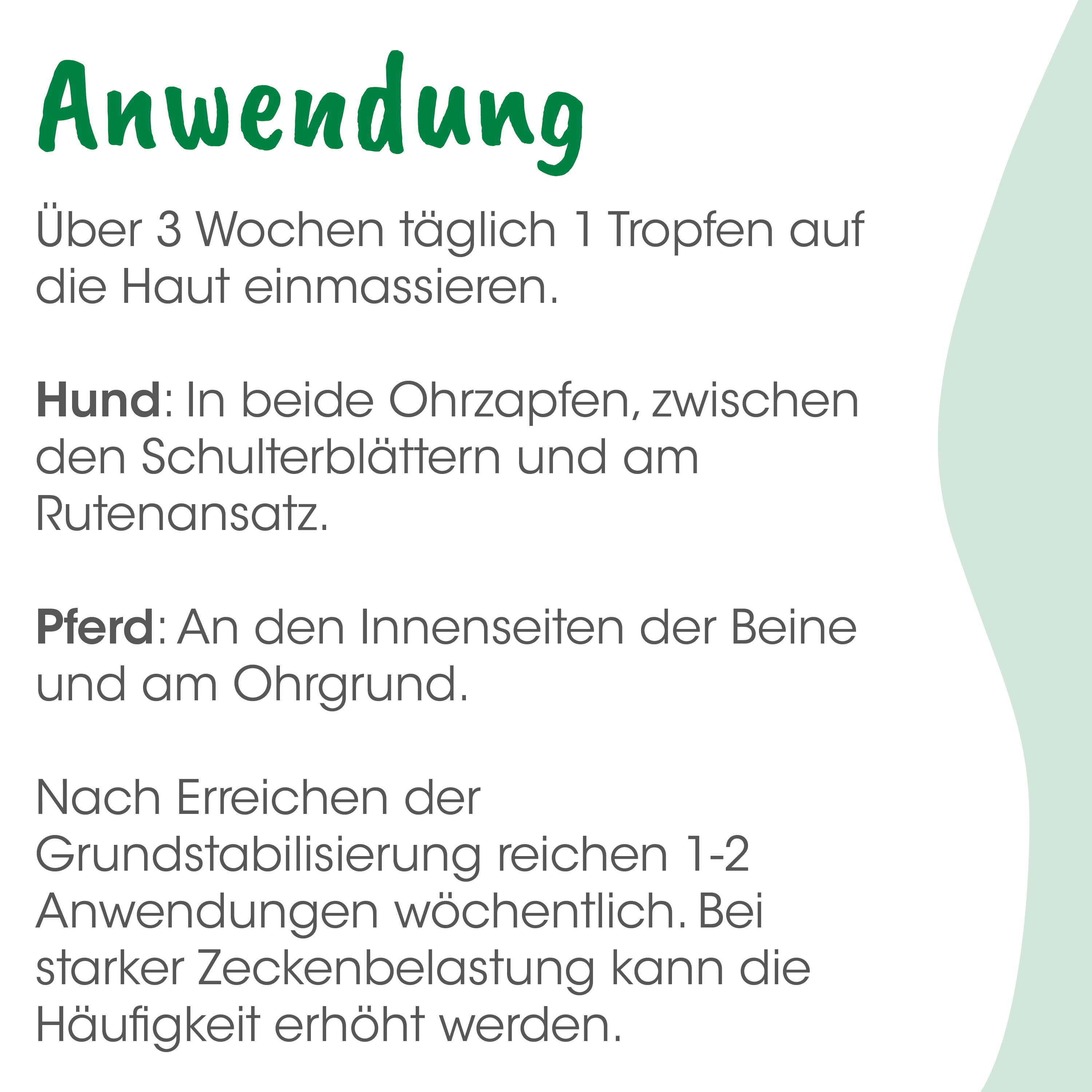 Anwendung, Hund, Pferd, Anleitung, Tonmuster