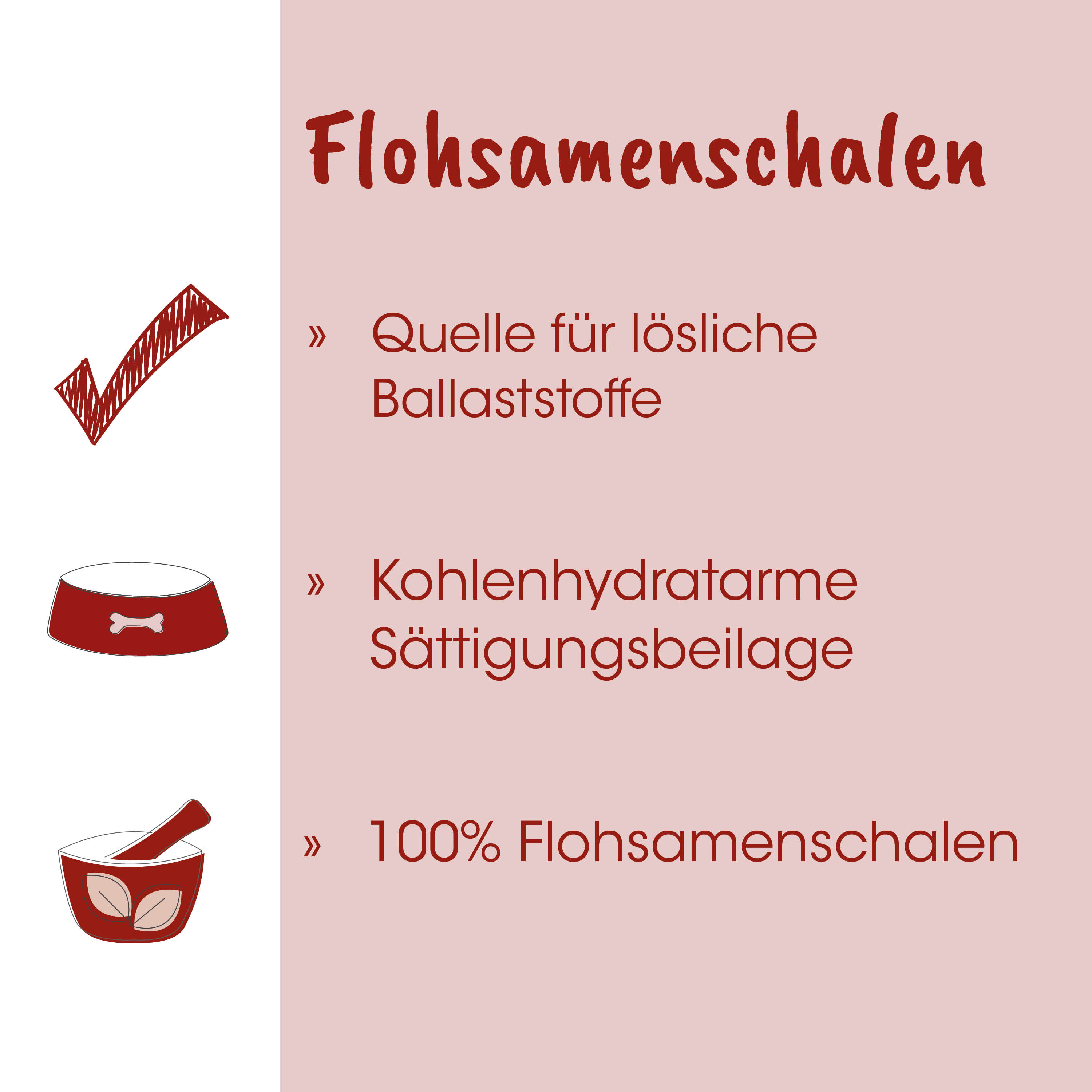 Flohsamenschalen, Kohlenhydratarme, Sättigungsbeilage, Pulver, 100% Flohsamenschalen