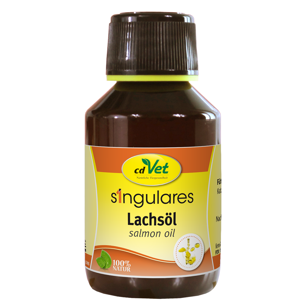 Lachsöl, Salmonöl, Futterzusatz, Naturprodukt, Vitaminzusatz