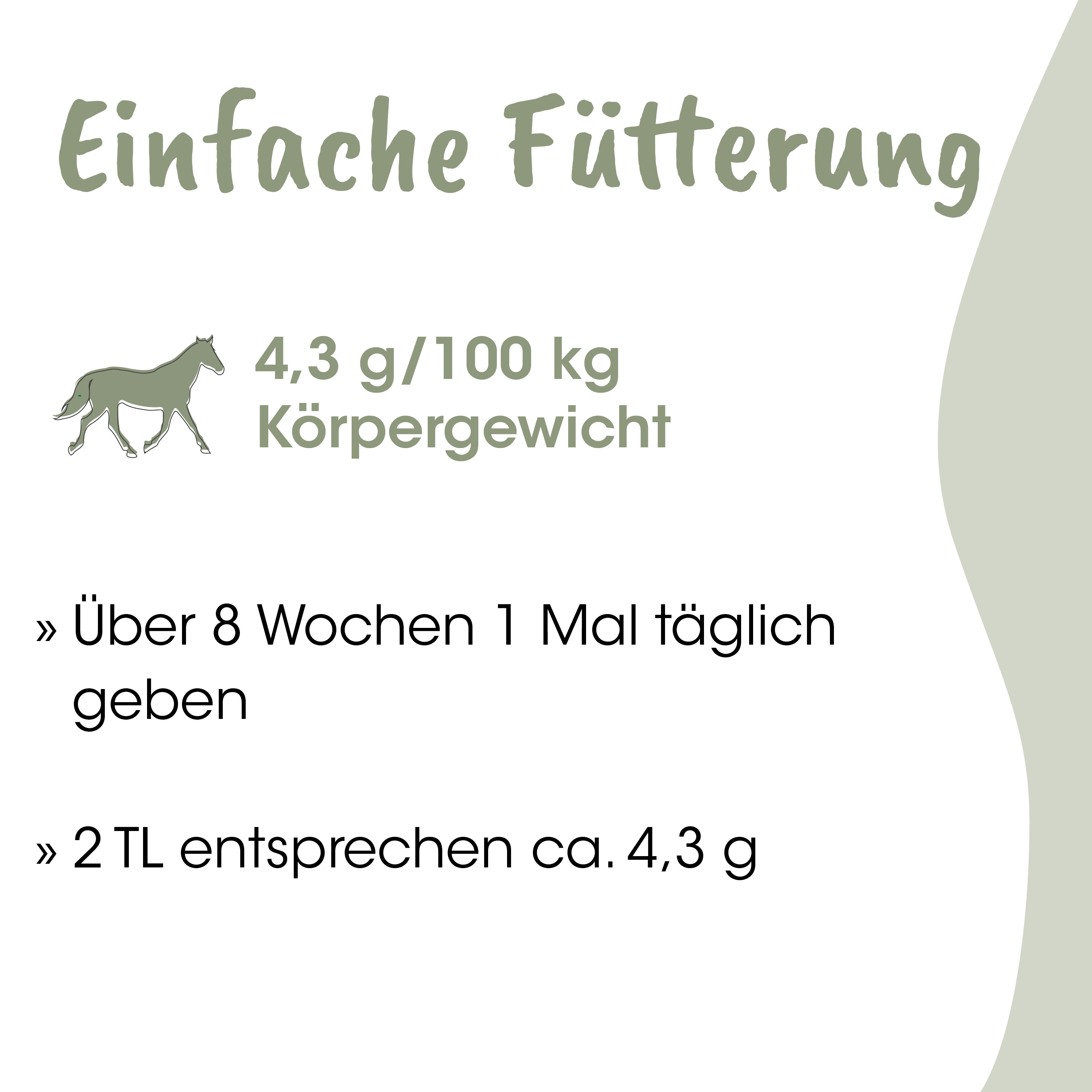 Körner-Futter, Tierfutter, Pferdefutter, Körnernahrung, 4,3 g/100 kg