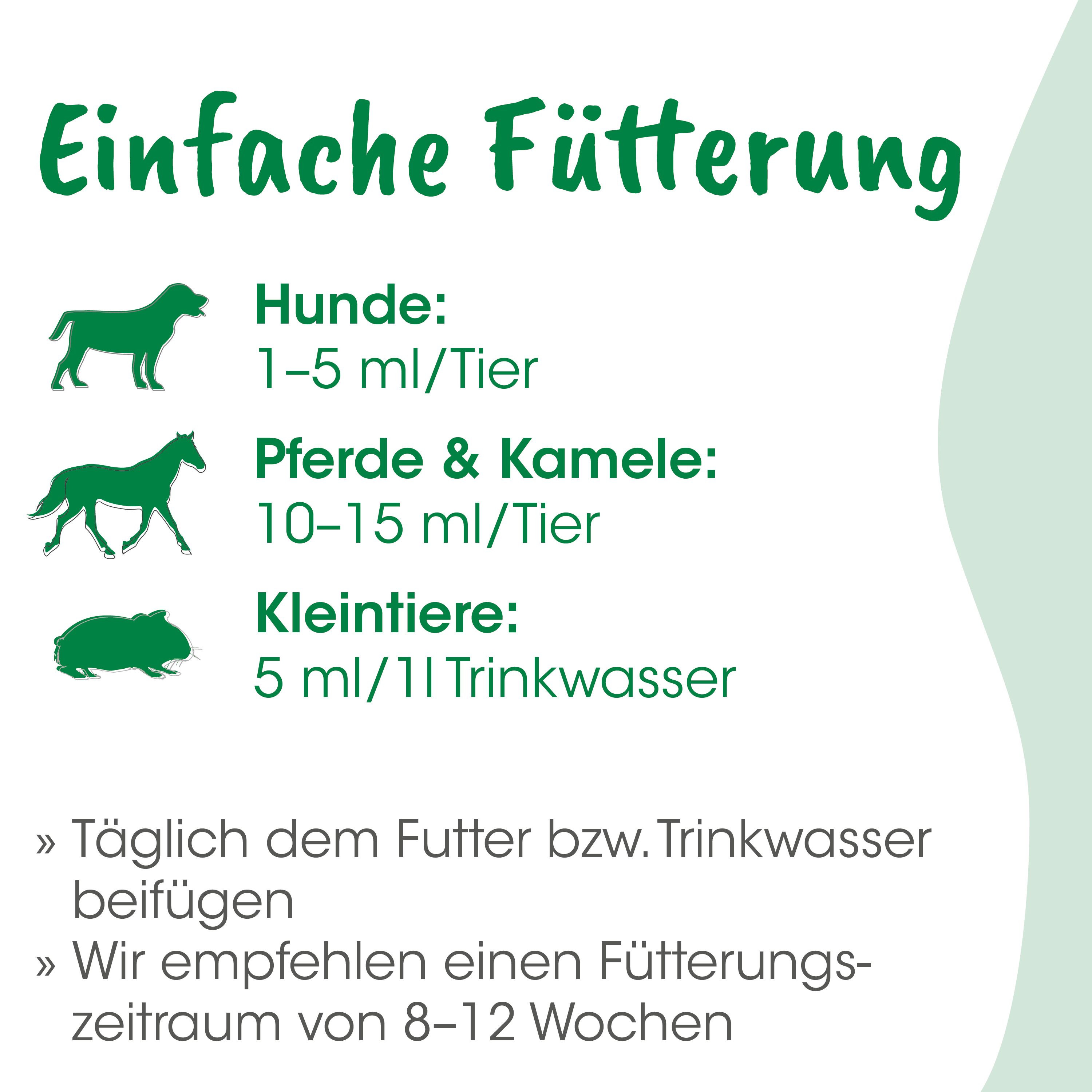 Tierfutter, Hunde Futter, Kleintiere Futter, Pferde Futter, Tierfutter-Label