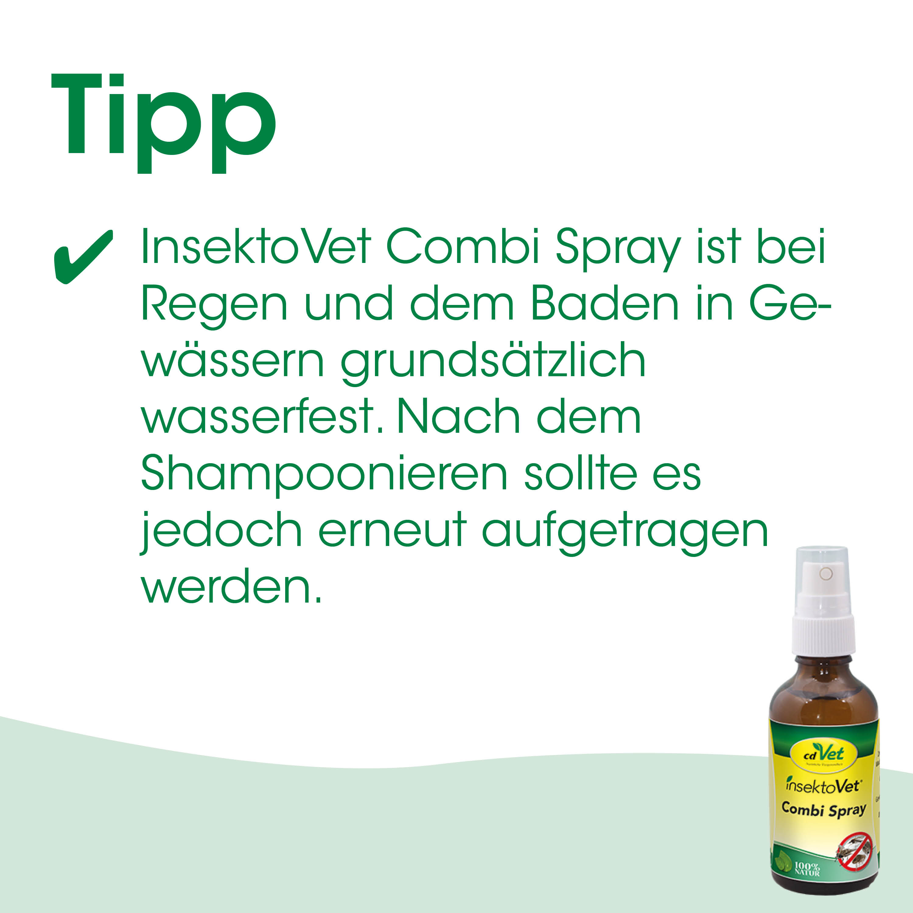 Insektenschutz, Spray, Flasche, braune Flasche, Etikett grün