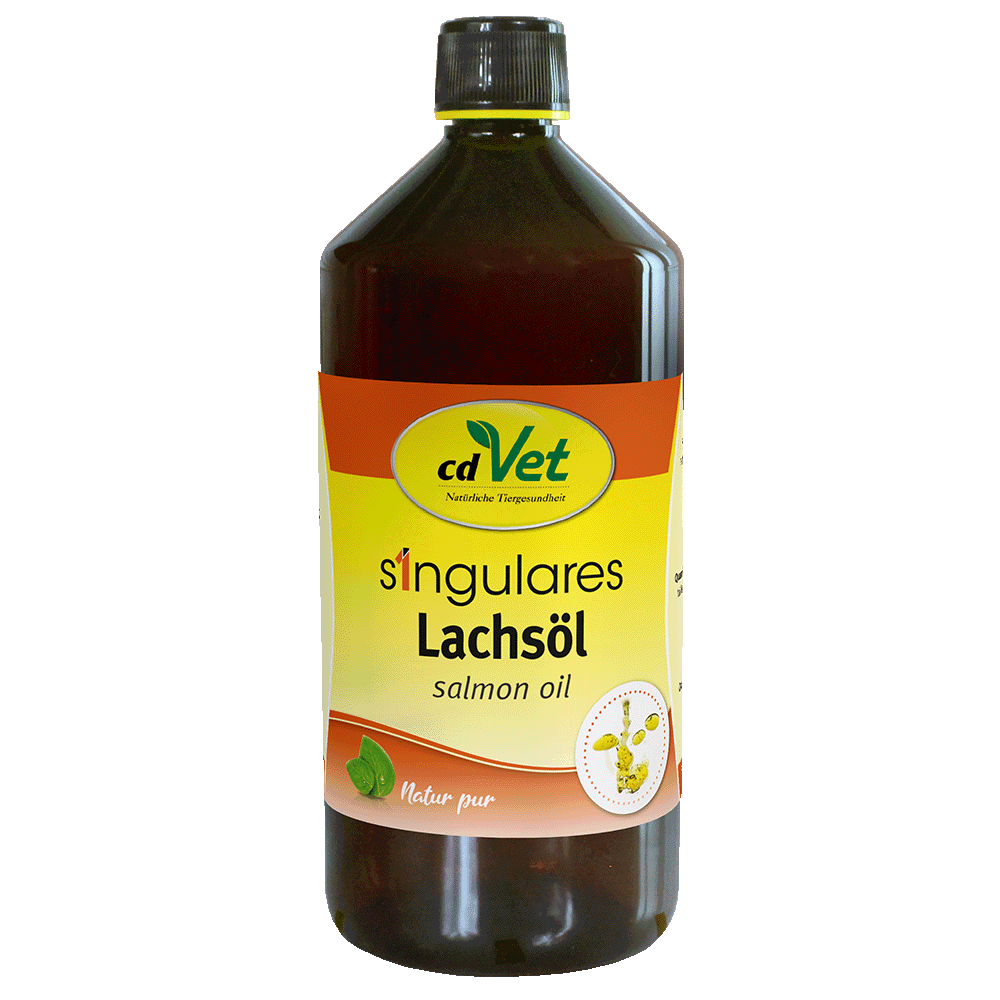 Lachsöl, Salmonenöl, Flasche, Natur pur, Haltbar