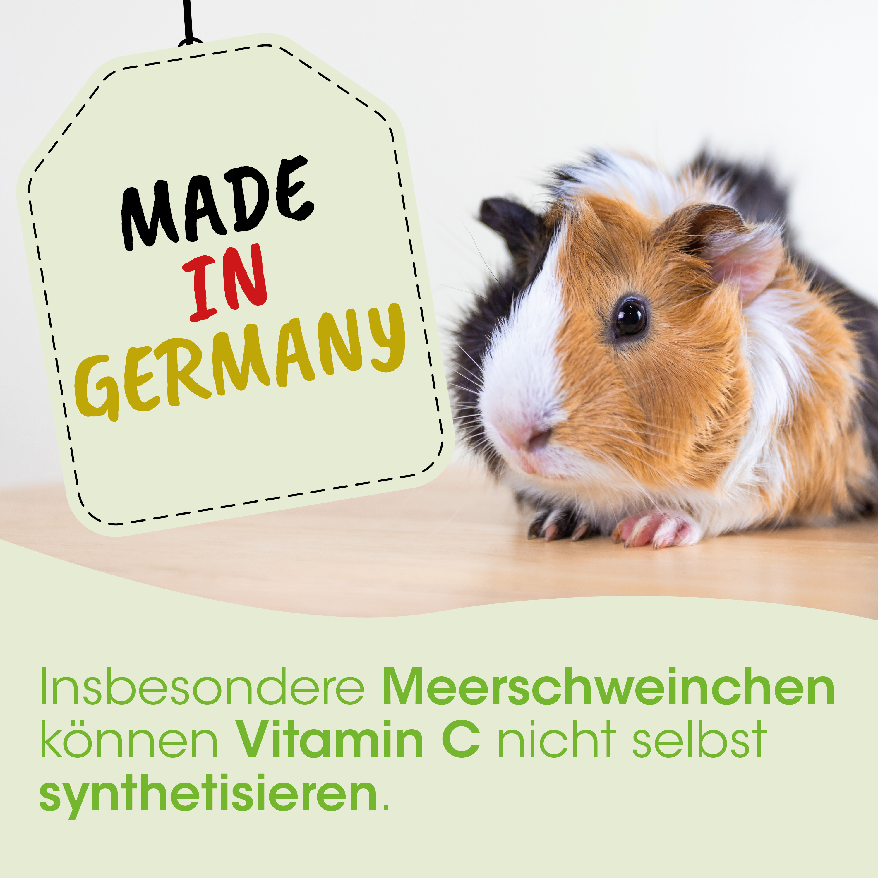 Guinea pig, Tierfell/Haustier, Made in Germany, Nährwertangabe, Vitamin C