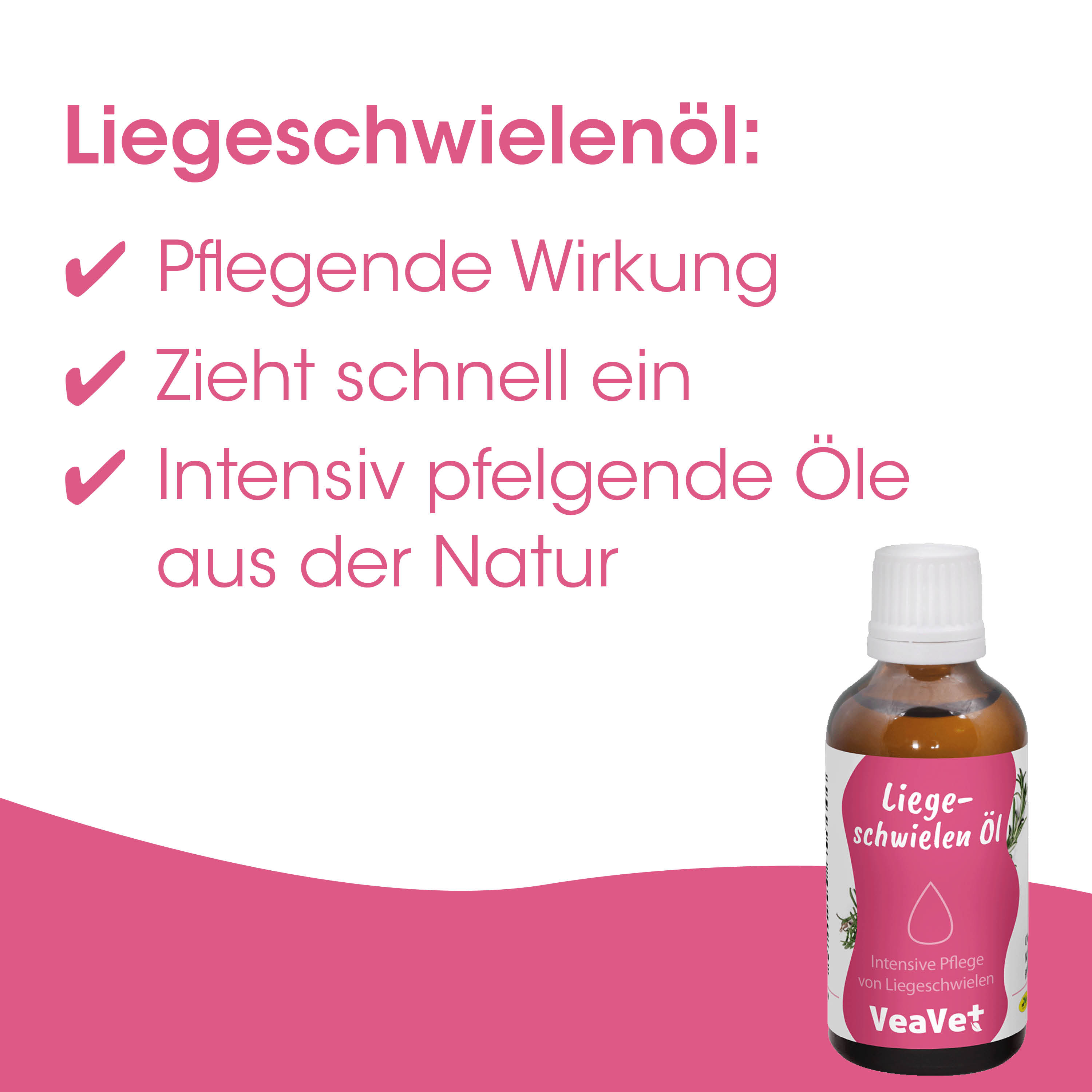 Liegenschwielenöl, Pflegendes Öl, Intensive Pflege, Naturöl, Kräuterextrakt