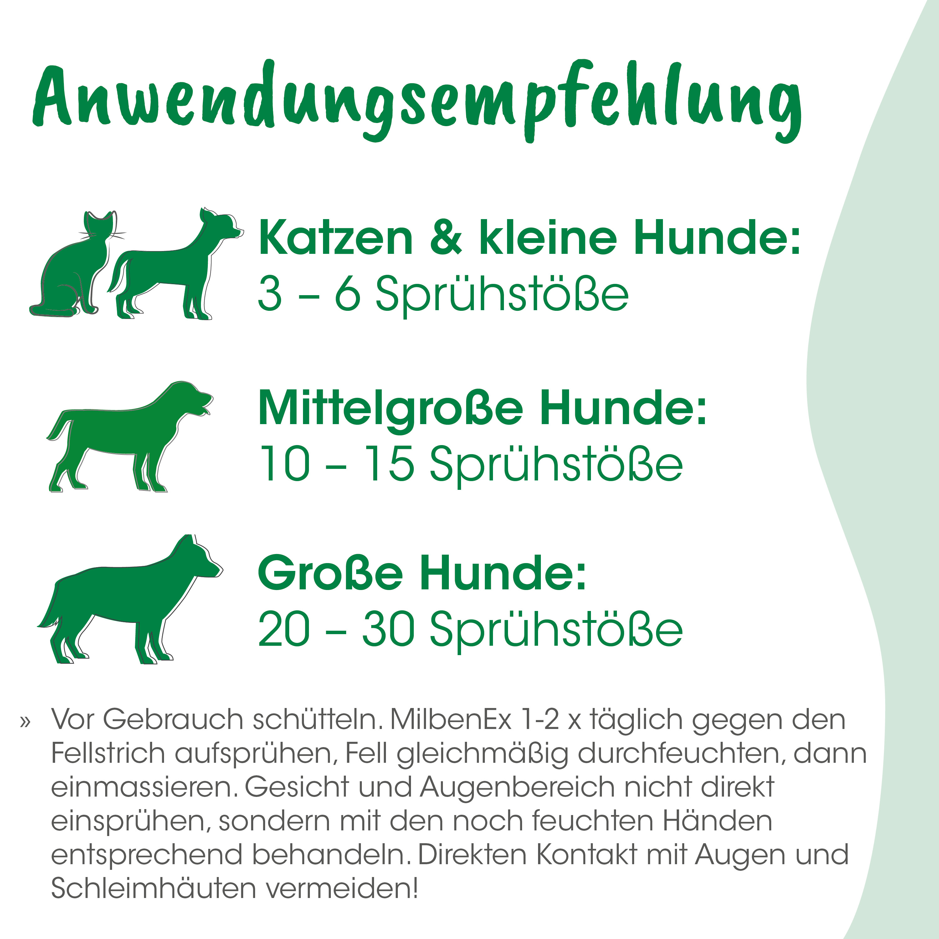 Hund, Katzen?, Sprühtöße, Hunde Größenangabe