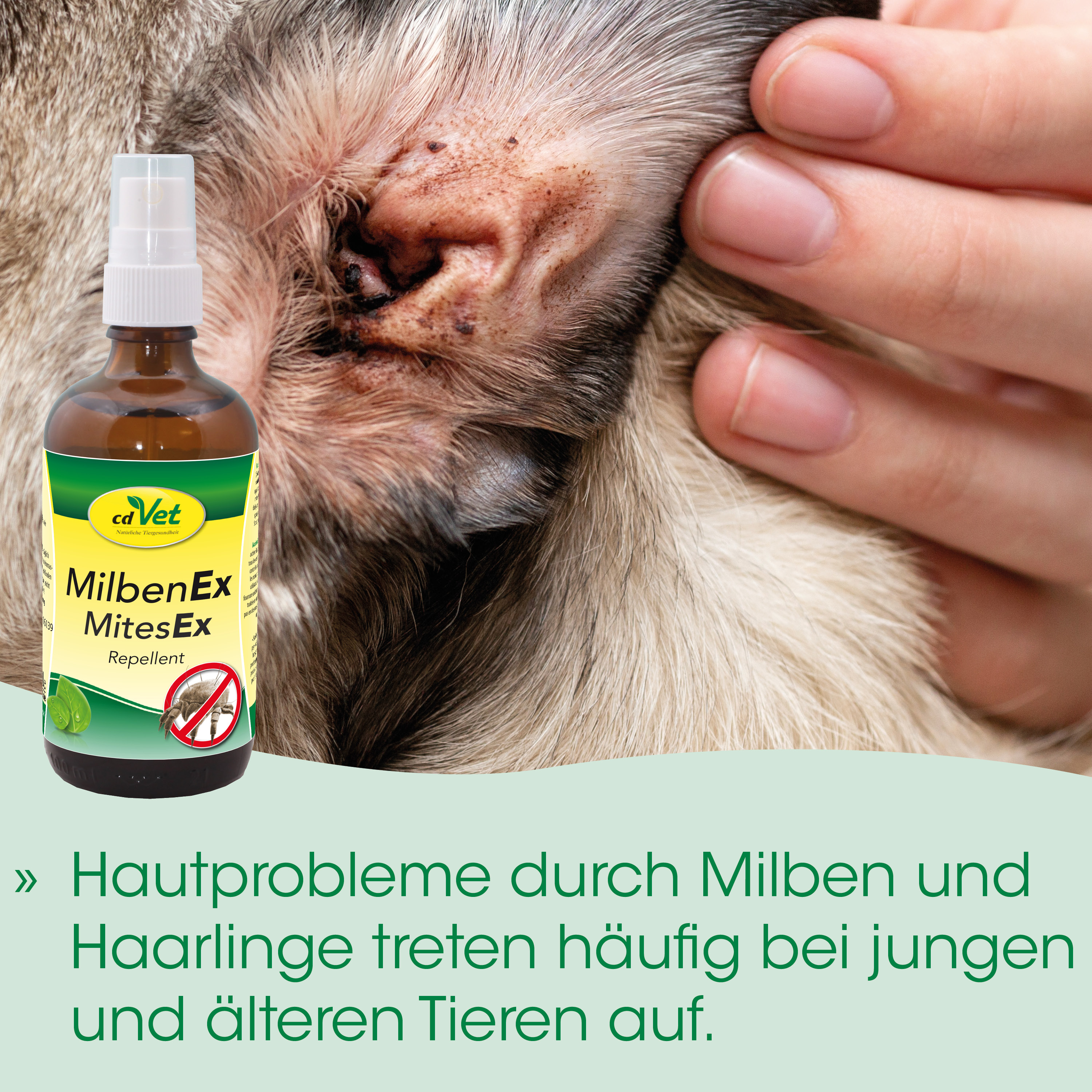 Mittel gegen Milben, Milbenex, Tierhilfe, Repellent, Spray