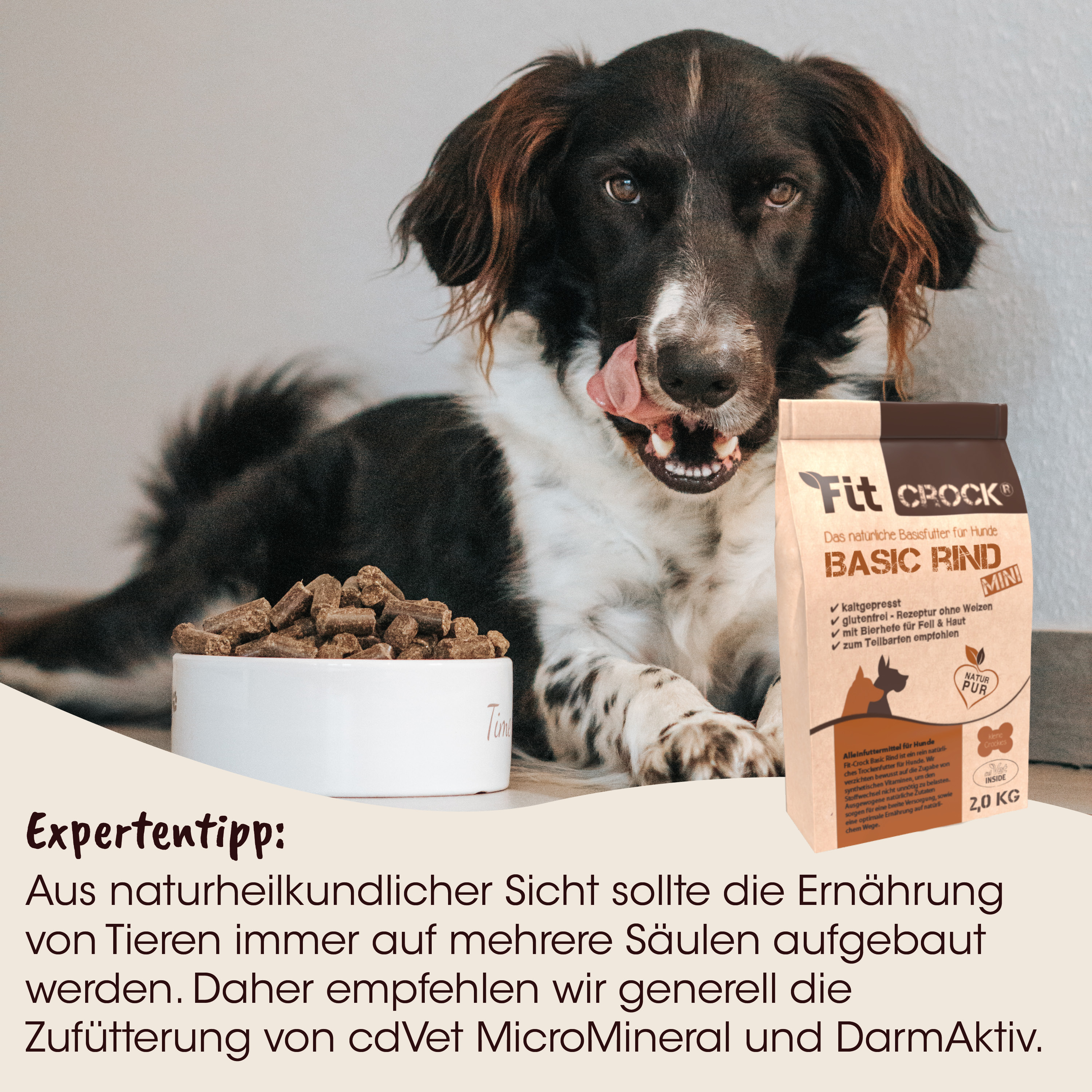 Hund, Hundefutter, Trockenfutter, Naturprodukt, Beutel 2,0 kg