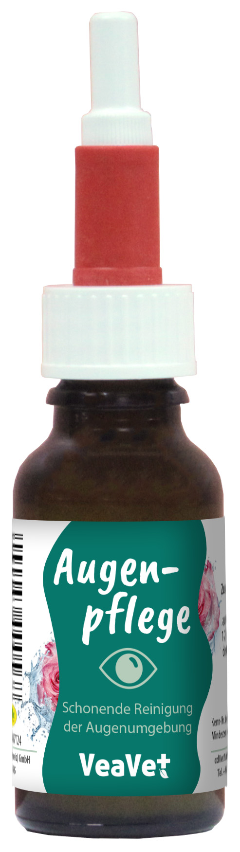 eye drops, Nasen-/Augentropfen, Flasche, grüne Etikette, Medikament