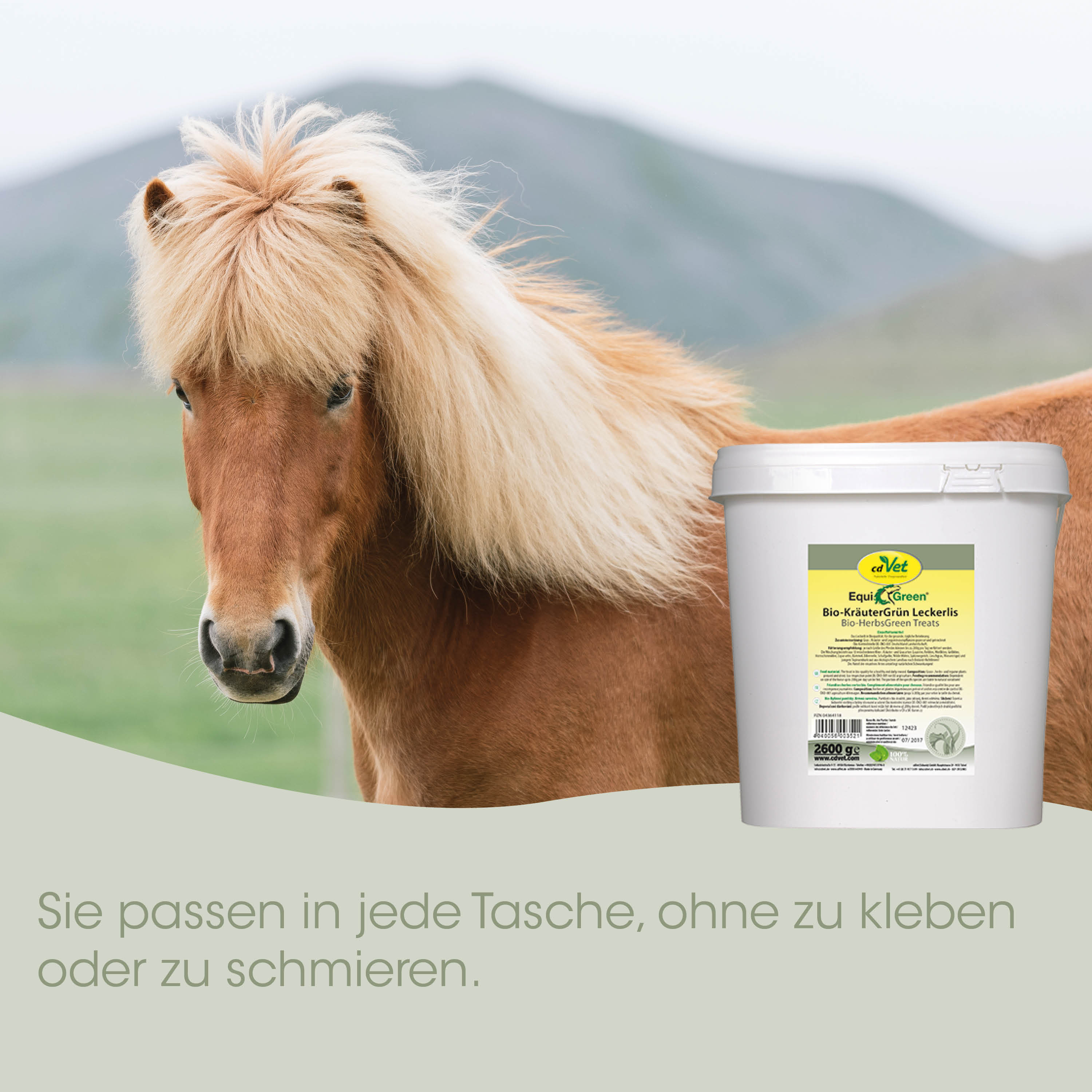 Pferd, Pony, Bio-Treats, Tierfutter, Kräuter"