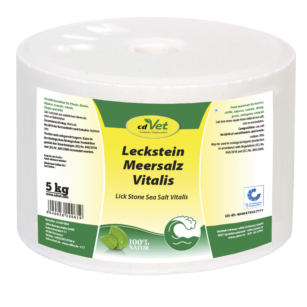 Meersalz, Lick Stone, Vitalis, Natürlich, 5 kg