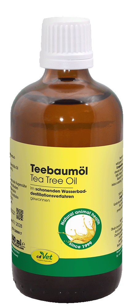 Teebaumöl, Öl, Naturprodukt, Tiergesundheit, Flasche 100 ml