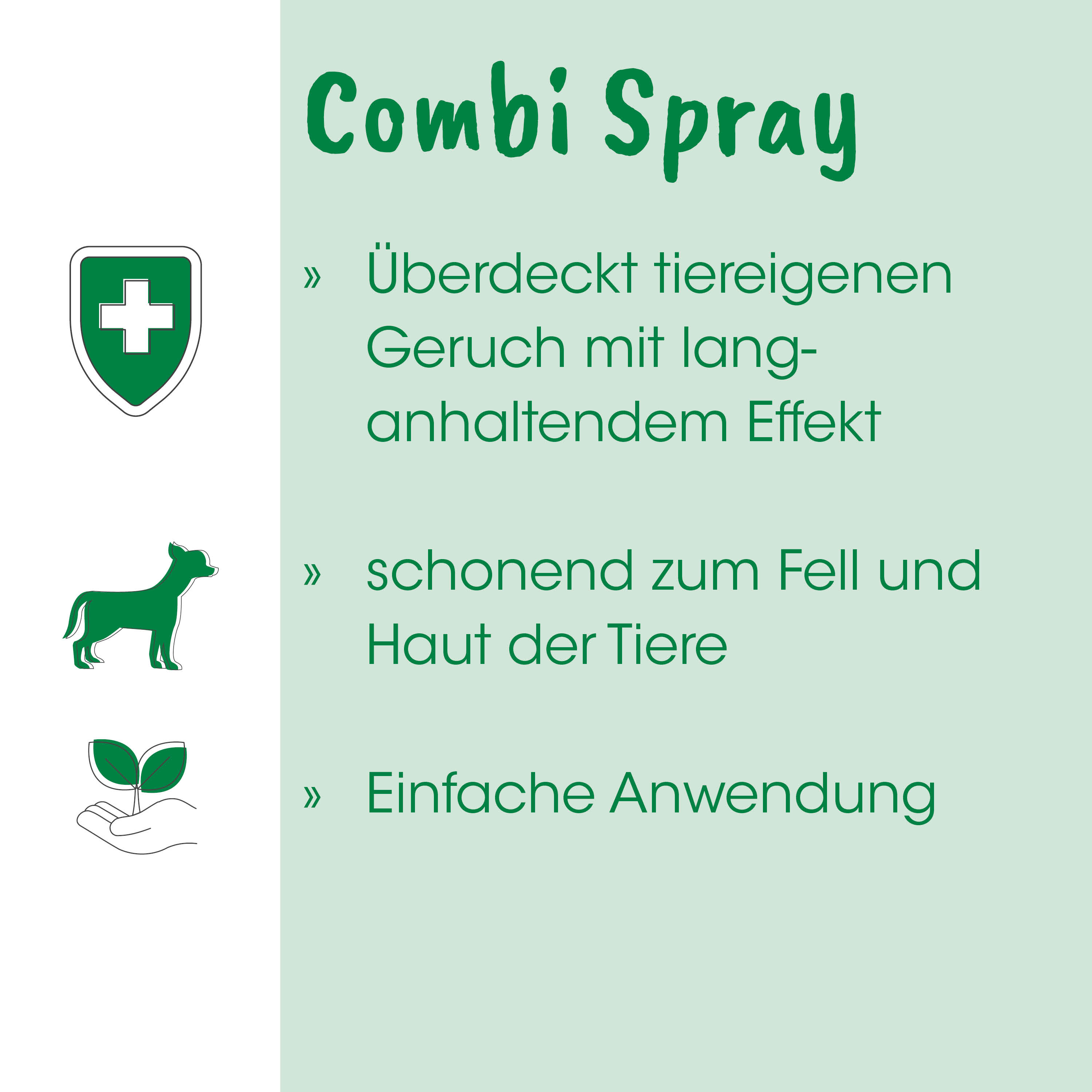 Combi Spray, Hundegeruch, Lang anhaltend, Tierpflege, Sprühflasche