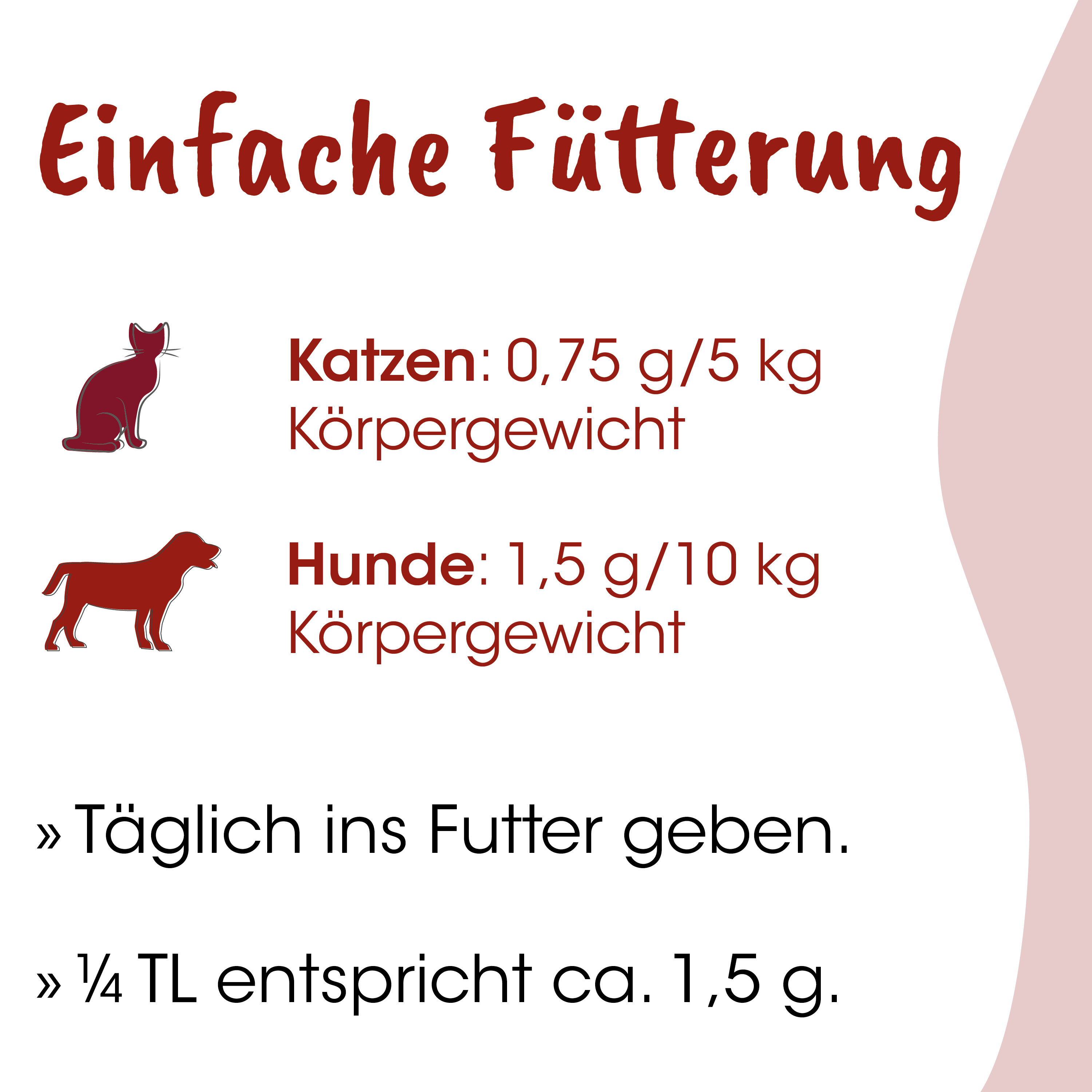 Tierfutter, Tierfutterung, Katzennahrung, Hundenahrung, Futtermenge