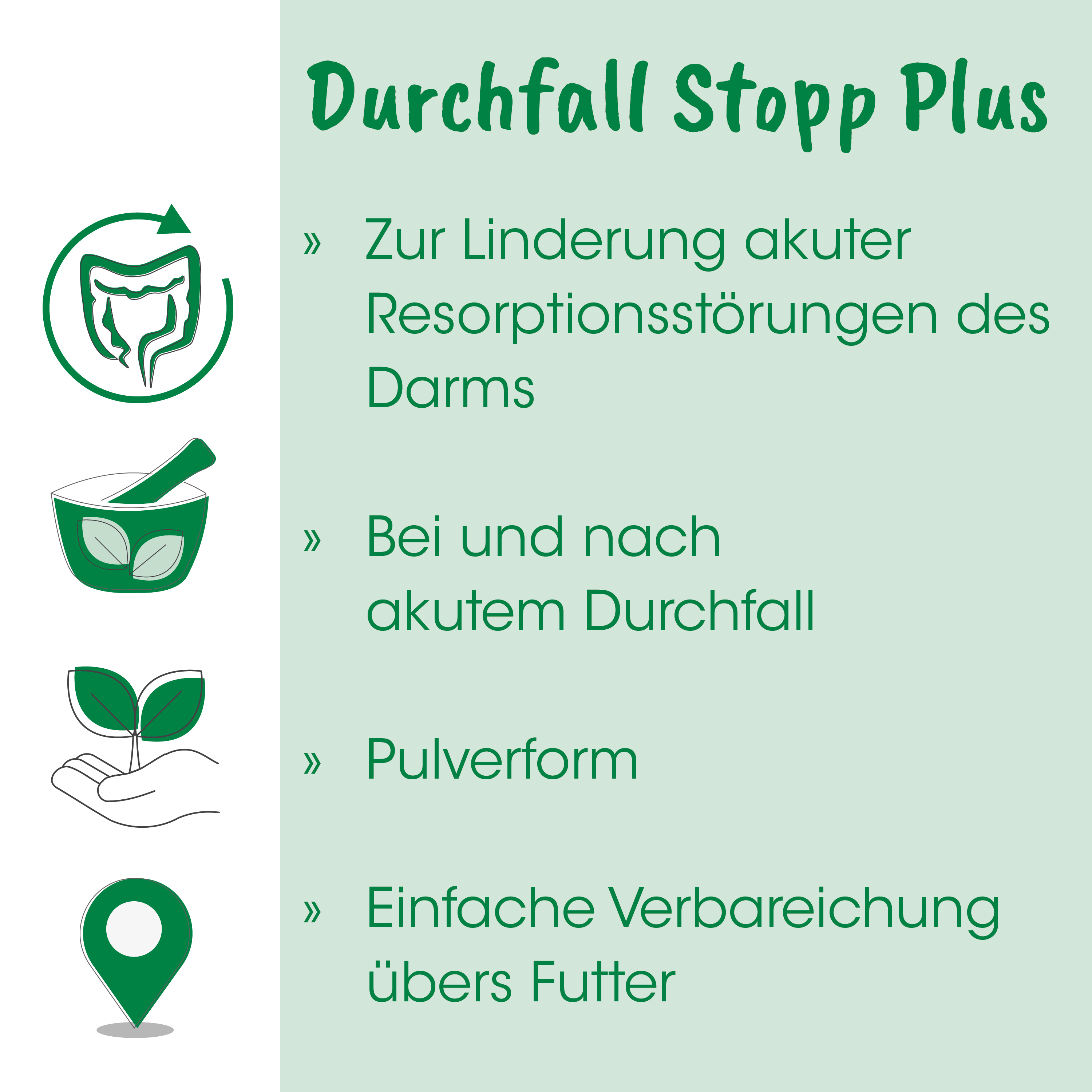 Durchfall Stopp Plus, Pulverform, Pflanzliche Heilmittel, Mundgesundheit, Kloß?