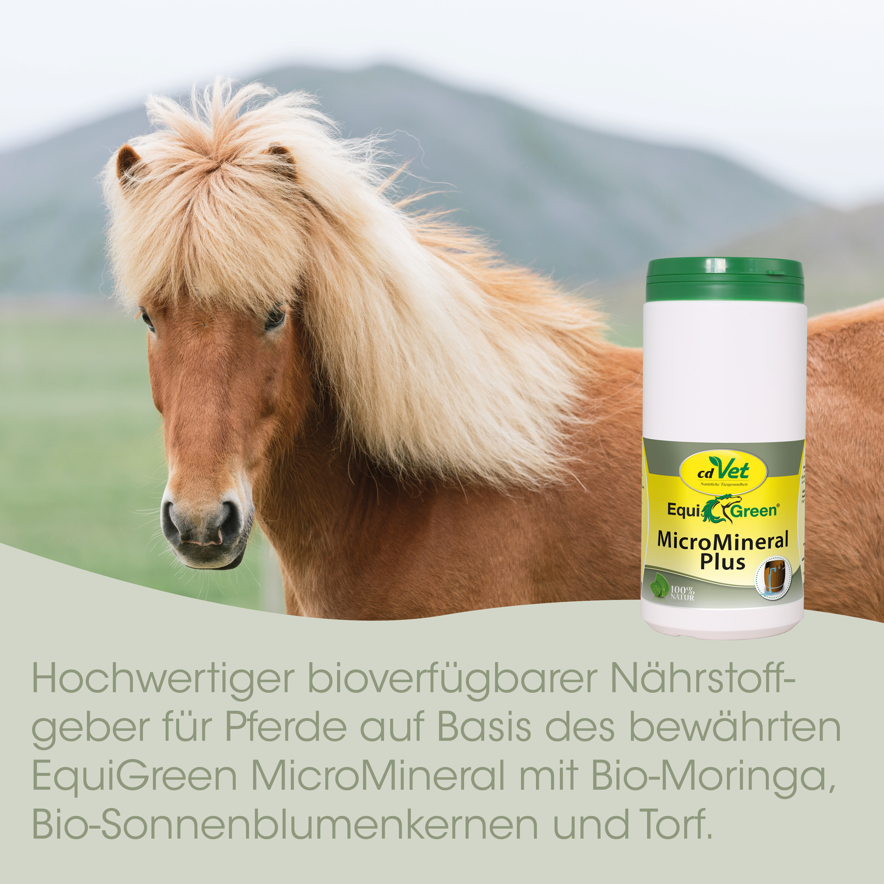 Pferd, EquiGreen, Mikromineral, Nährstoff-Zusatz, Bio-Moringa