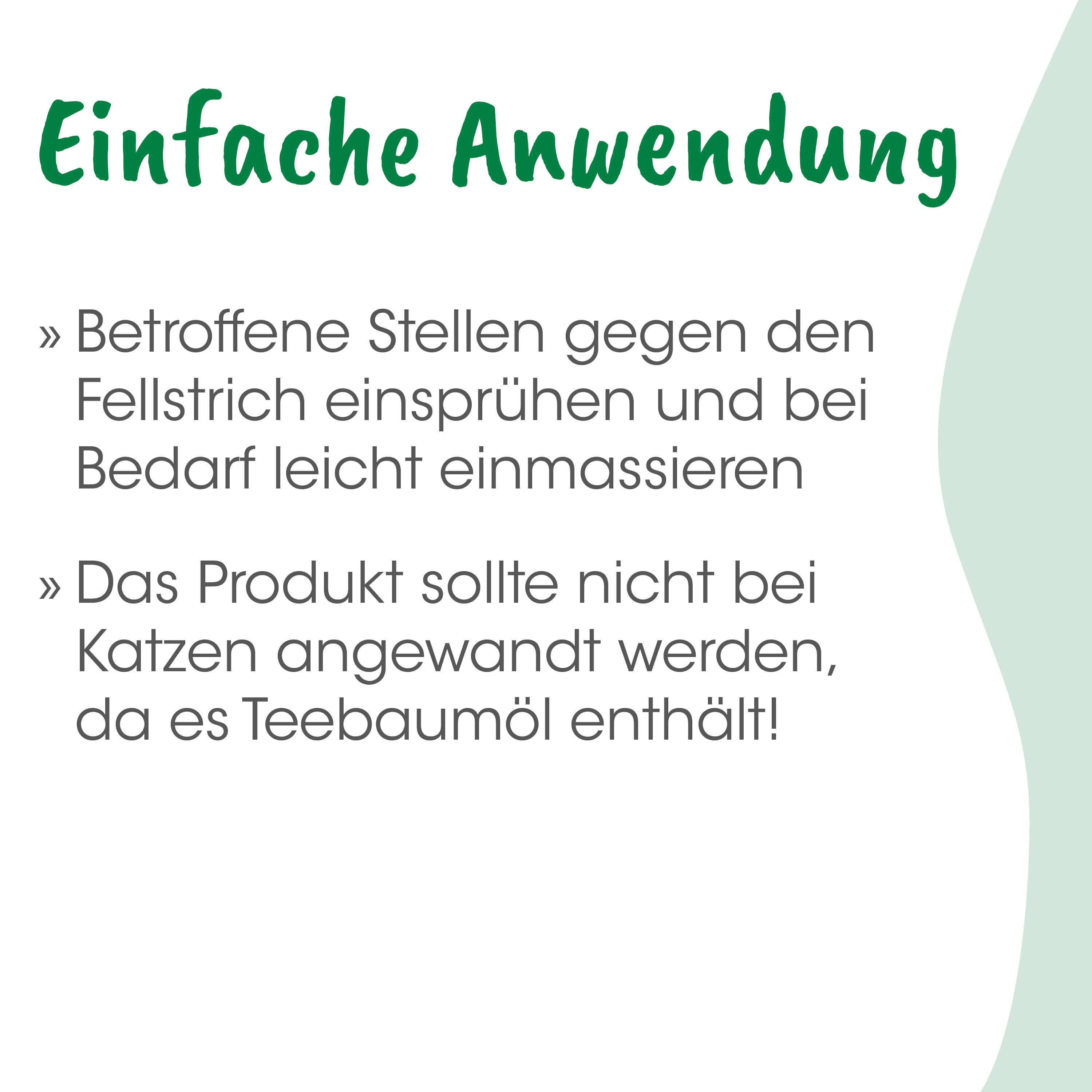 Poster, Einfache Anwendung, Anleitung, Text, Grüne Schrift