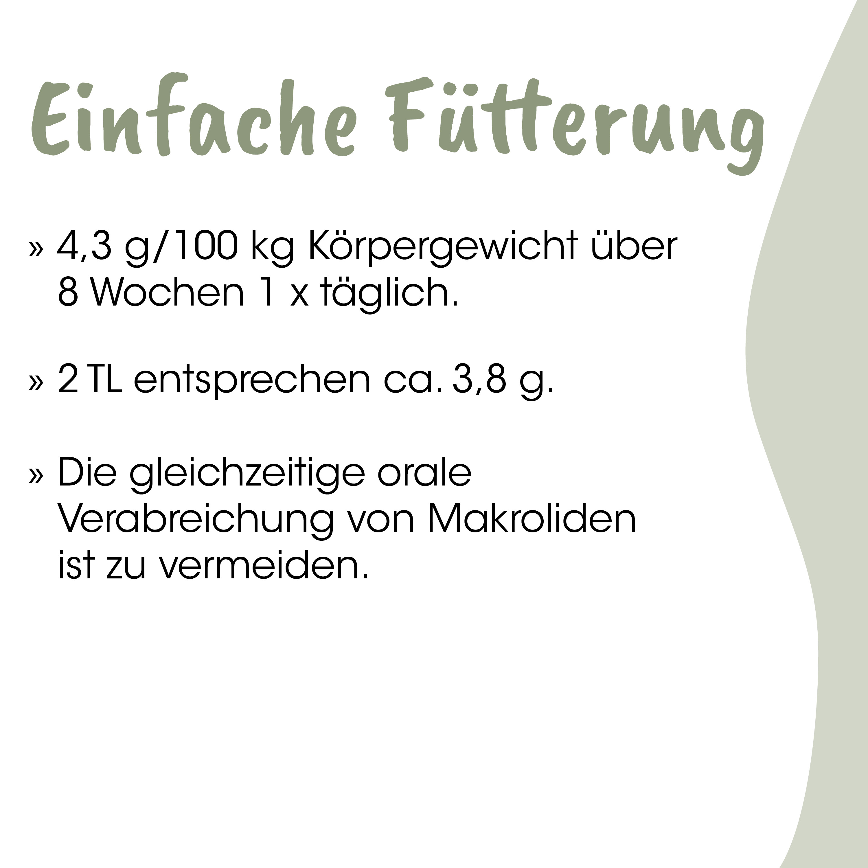 Fütterung, Makrofasern, Körpergewicht, Makroverabreichung, orale Verabreichung