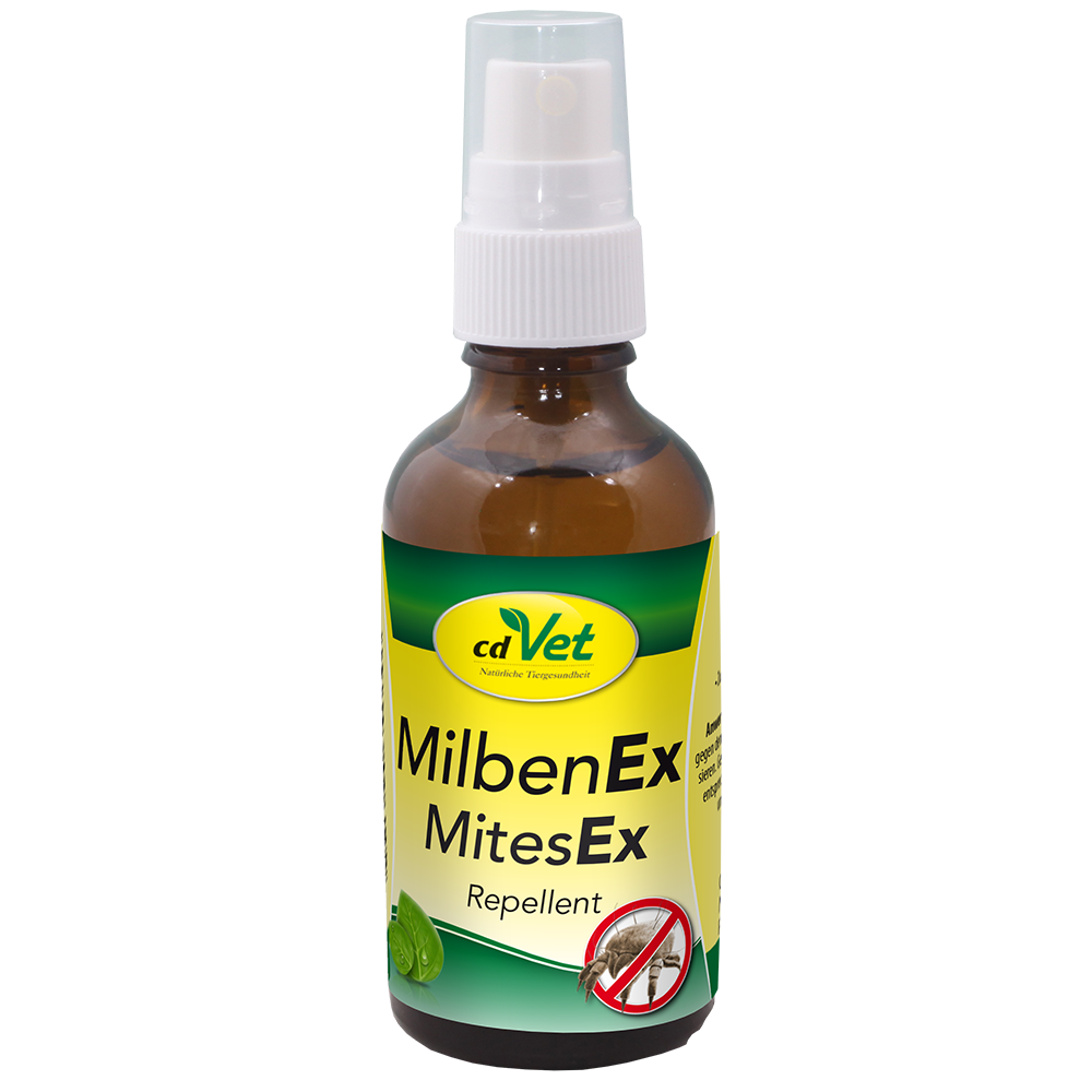 Milbenabwehrmittel, Insektenrepellent, MilbenEx, MitesEx, Tierarztbedarf