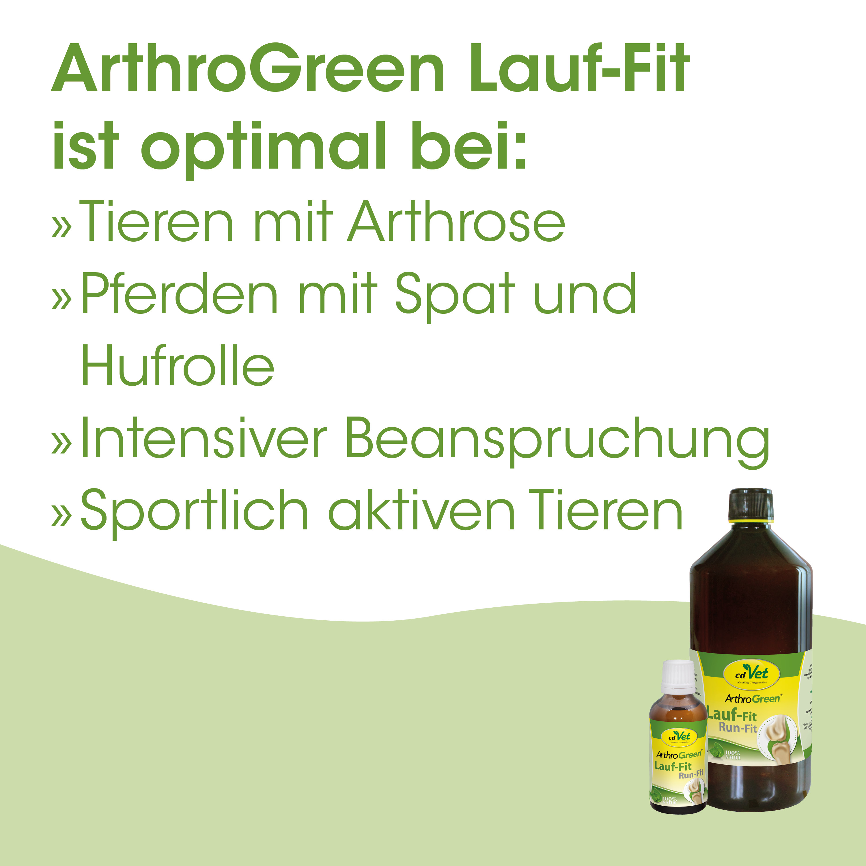 Lauf-Check, Tierarztfutter, ArthroGreen, Lauf-Fit, Hufrolle