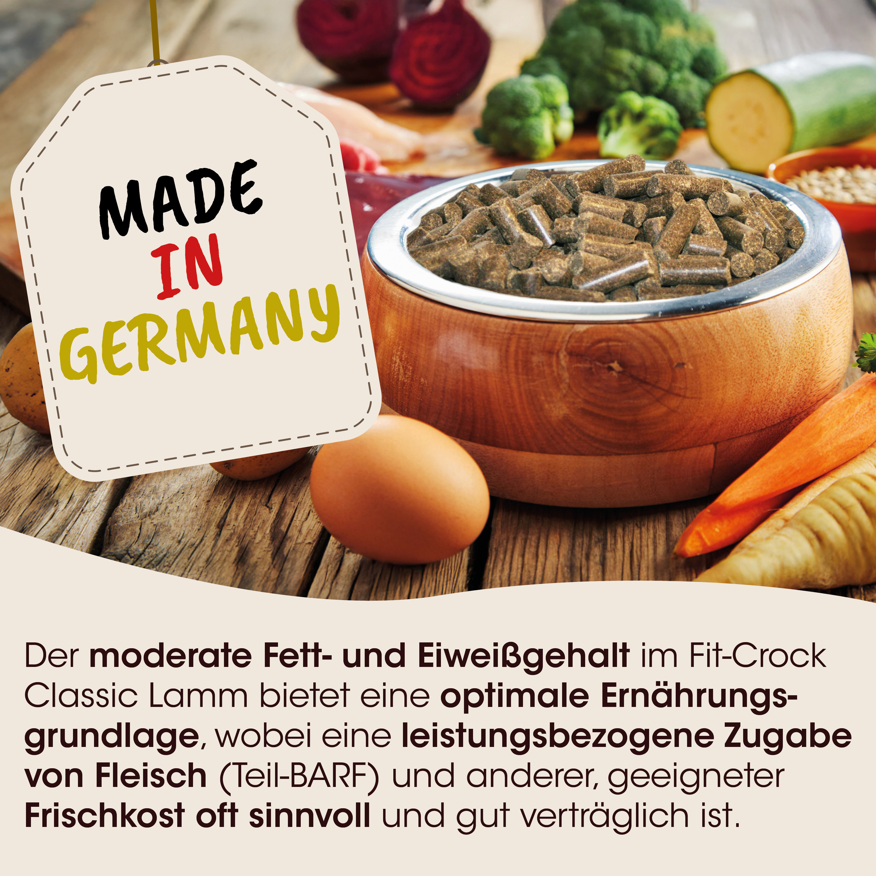 Futter, Hundefutter, Knochenform, Trockenfutter, Made in Germany