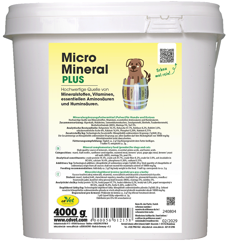 MicroMineral plus Hund & Katze 4 kg