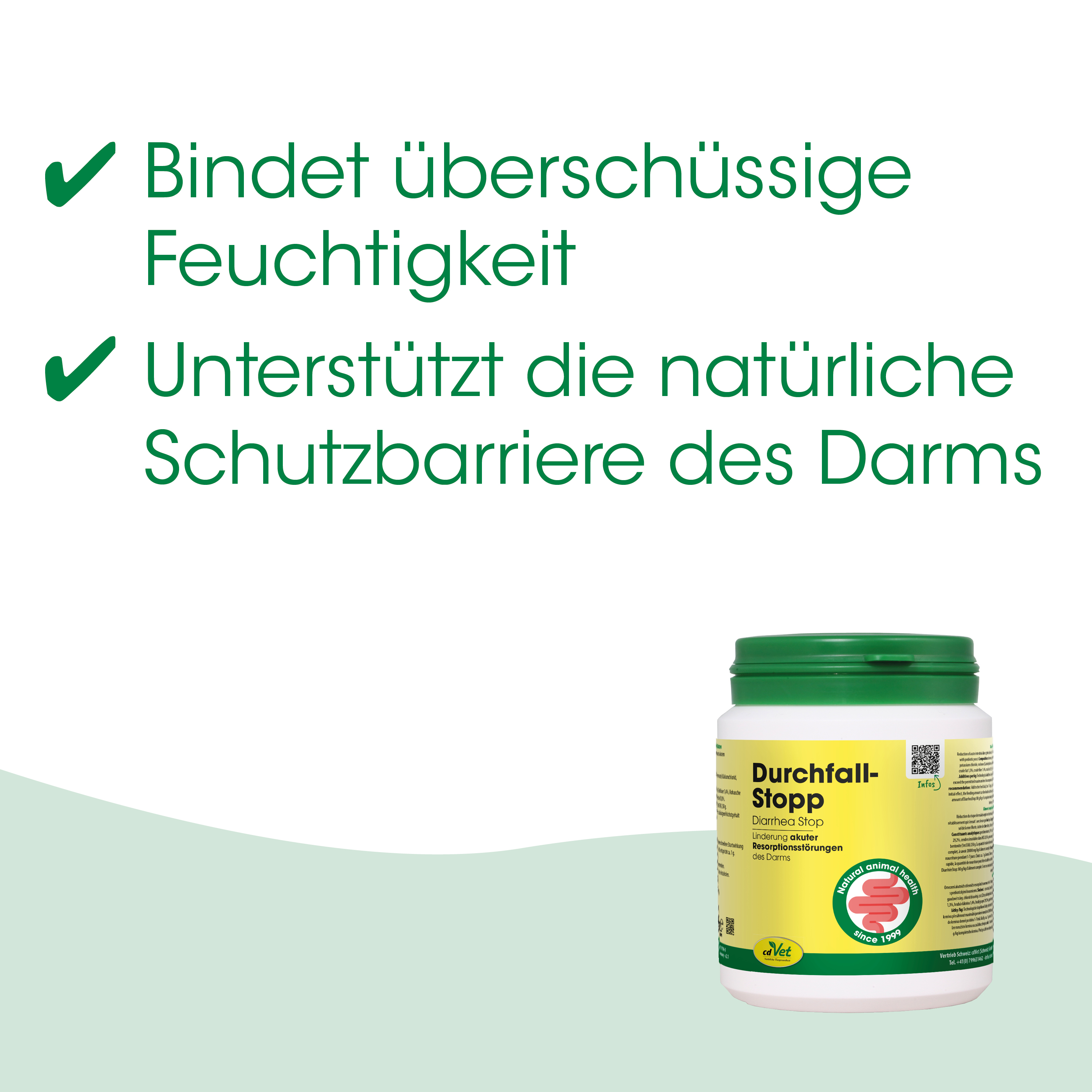 Diarrhö-Stopp, Durchfall-Hilfe, Tierarztpräparat, Dosenverpackung, Durchfall-Stopp