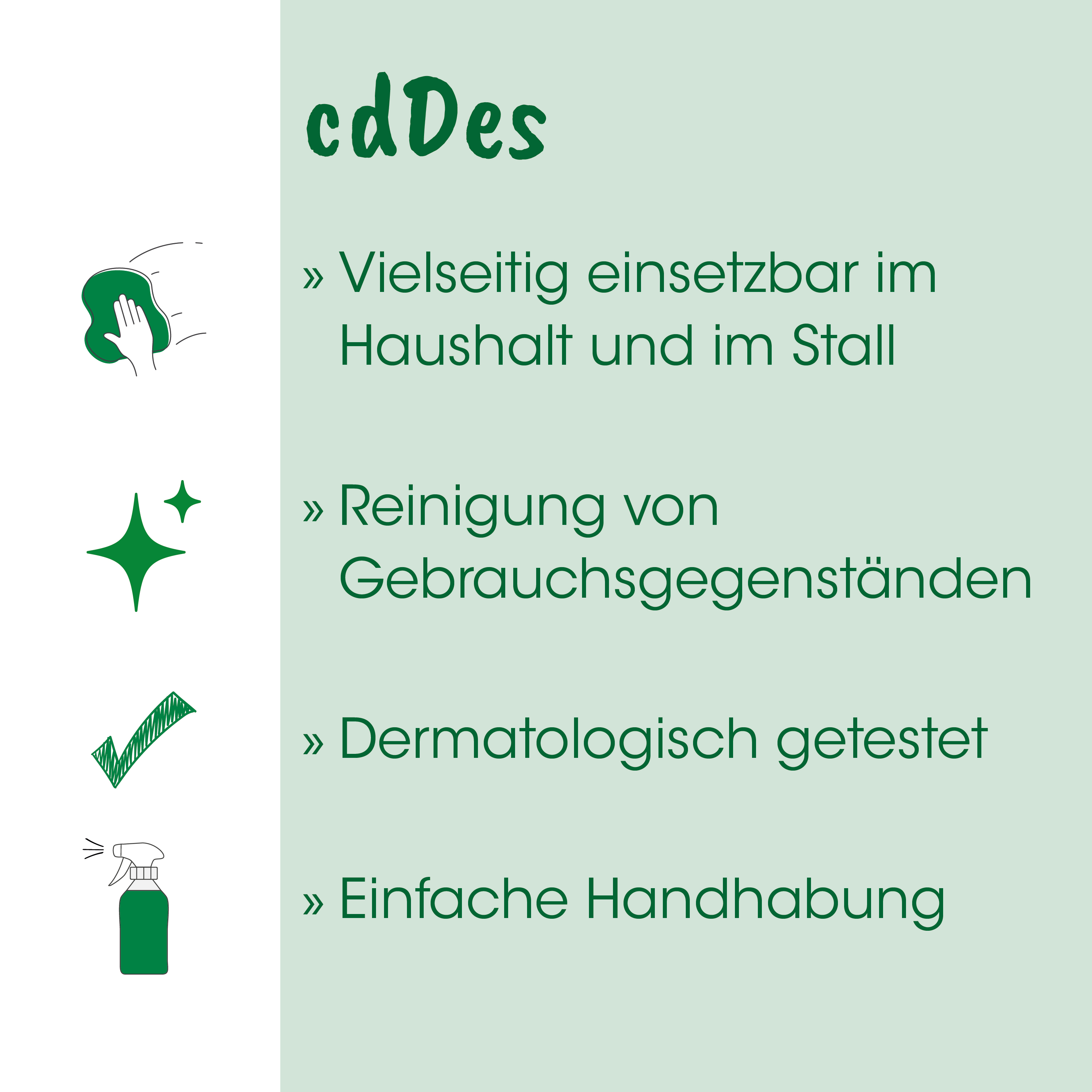 Desinfektionsmittel, Sprühflasche, Reinigung, Hygiene, Dermatologisch getestet