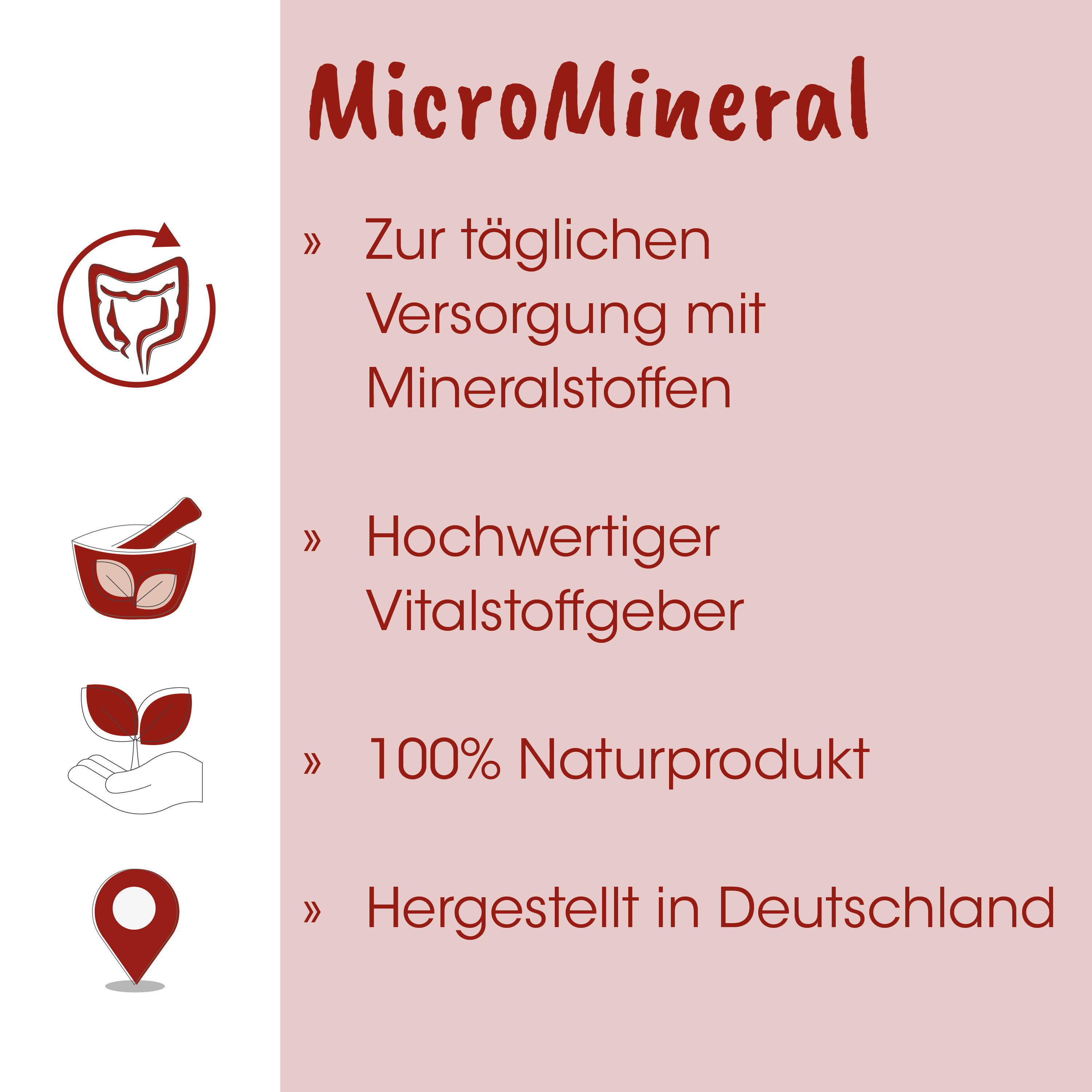 MikroMineral, Mineralstoffe, Naturprodukt, Deutschland, Hochwertig